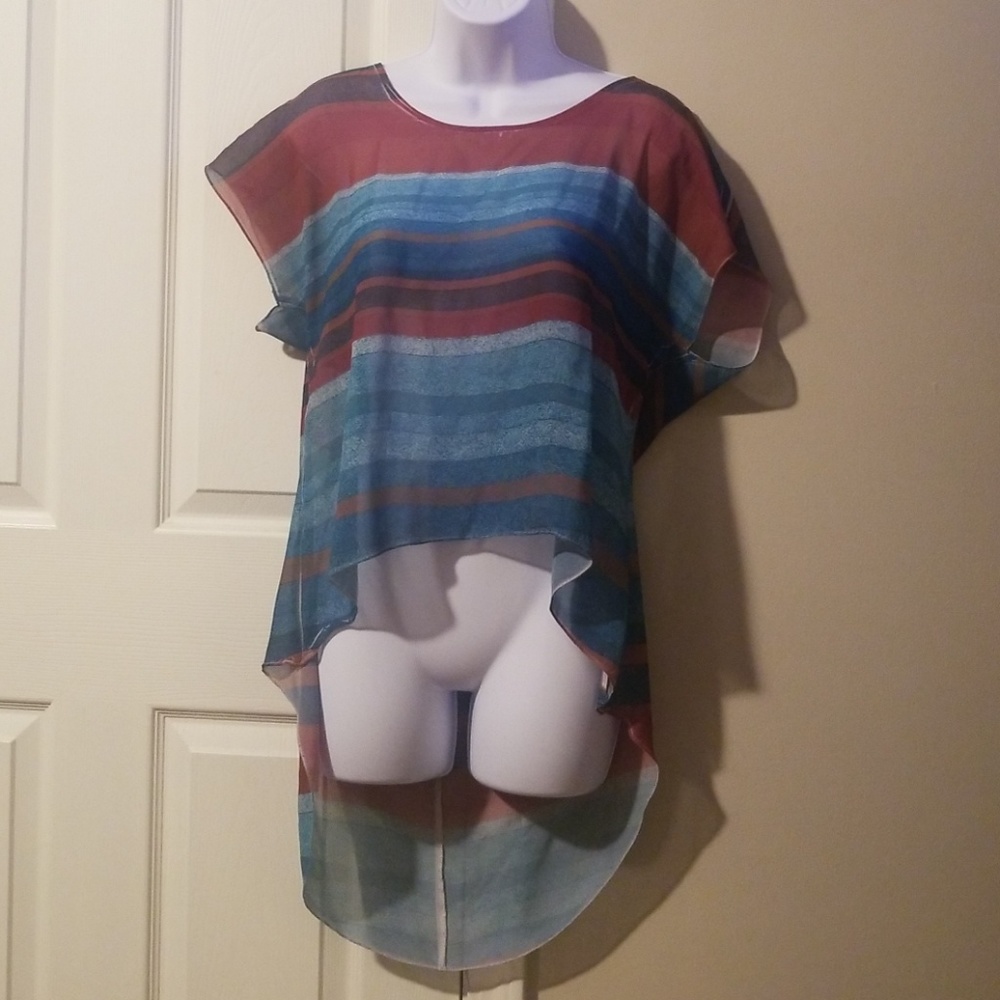 High Lo Sheer Top